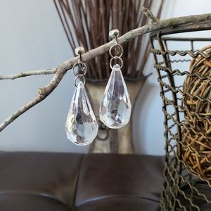 Acrylic Tear Drop Earrings